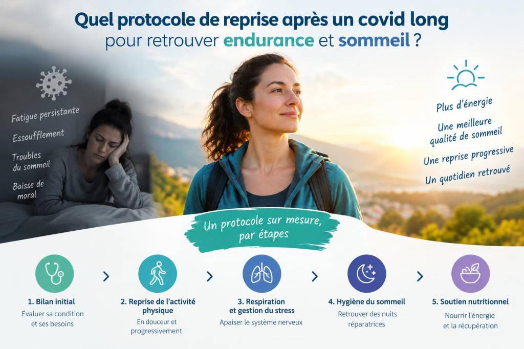 Quel protocole de reprise après un covid long pour retrouver endurance et sommeil?