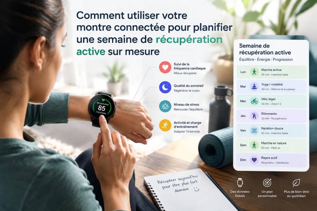 Comment utiliser votre montre connectée pour planifier une semaine de récupération active sur mesure